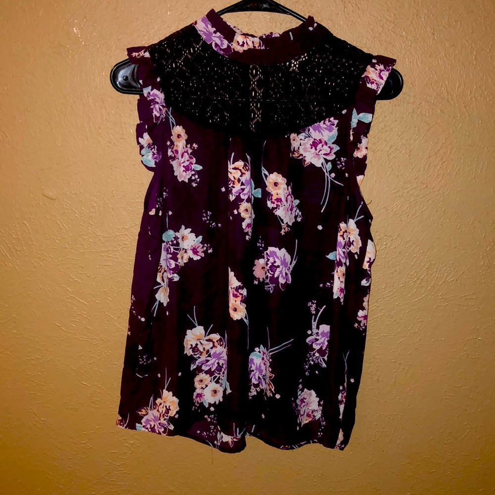 Dressy floral tank